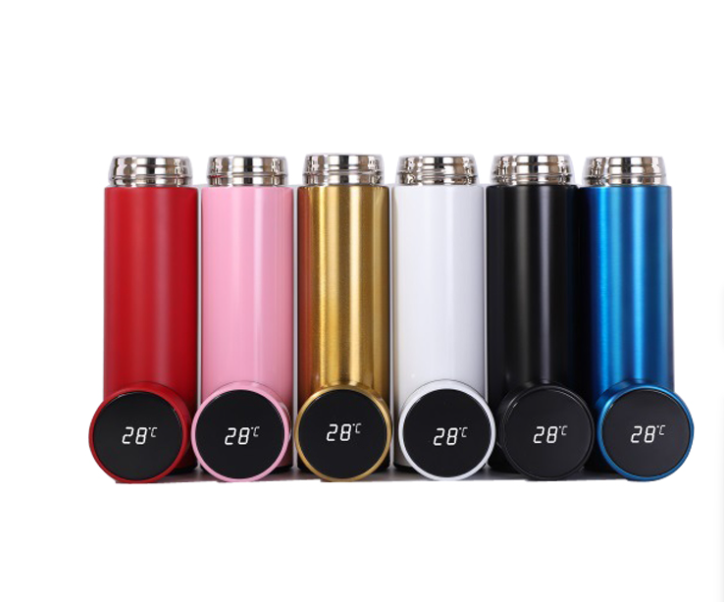 stainless steel thermo bottle - Smart temp meter feature!